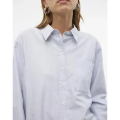 VERO MODA dame skjorte VMIDA - Light blue