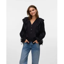 VERO MODA dame skjorte VMKAUSA - Black
