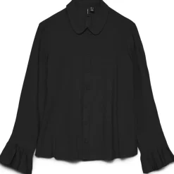VERO MODA Dame Skjorte VMPlissi - Black