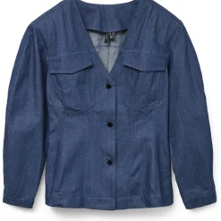 VERO MODA dame skjorte VMCARLA - Blue Indigo