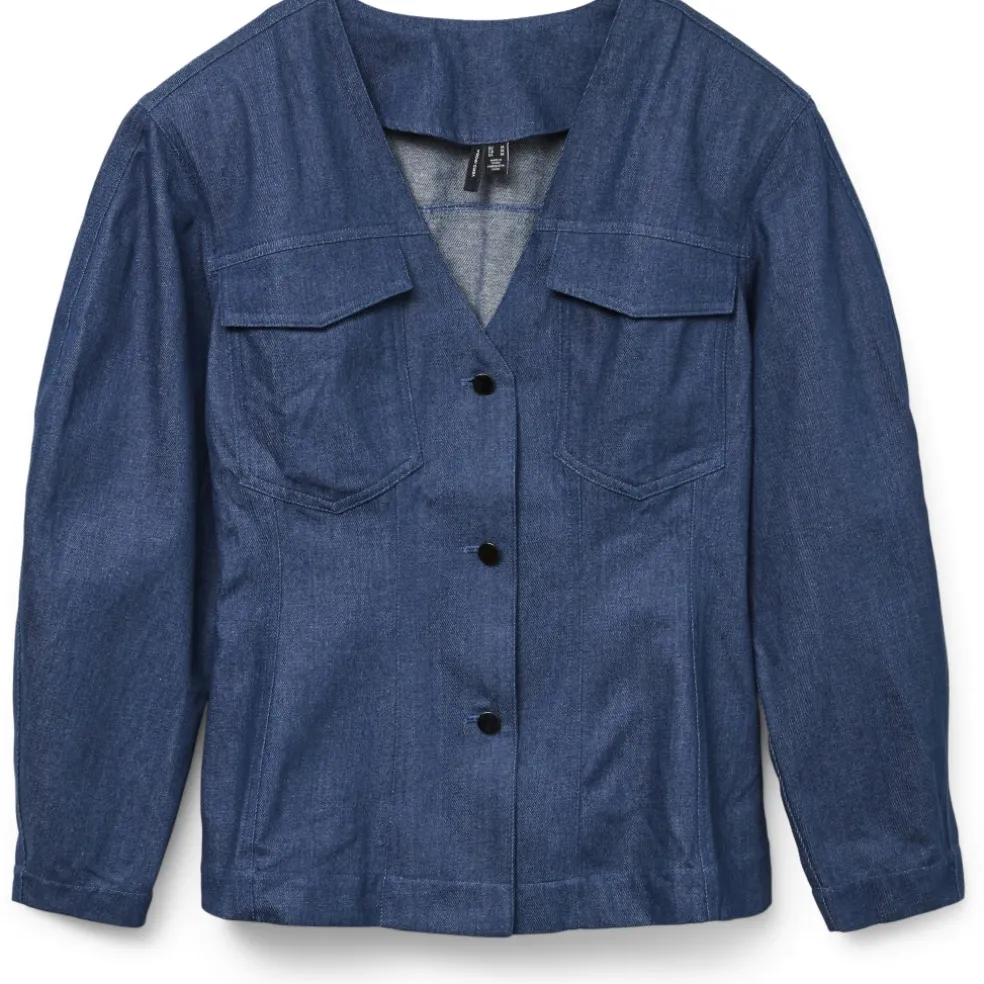 VERO MODA dame skjorte VMCARLA - Blue Indigo