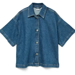 VERO MODA DAME SKJORTE VMTESSA - Medium blue denim