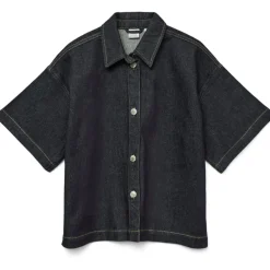 VERO MODA DAME SKJORTE VMTESSA - Dark Blue Denim