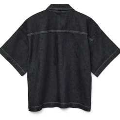 VERO MODA DAME SKJORTE VMTESSA - Dark Blue Denim