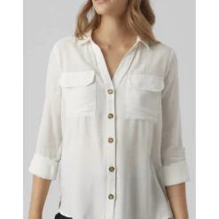 Vero Moda dame skjorte VMBUMPY - Snow white