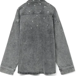 VERO MODA dame skjorte VMRIVA - Medium Grey Denim RIVETS