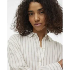 VERO MODA dame skjorte VMLINN - Snow White Olga moon rock