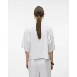 VERO MODA dame skjorte VMLINN - Snow white