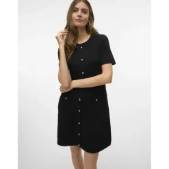 Vero Moda dame strik kjole VMJOHANNA - Black