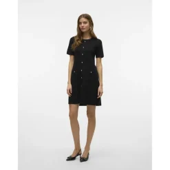 Vero Moda dame strik kjole VMJOHANNA - Black