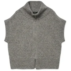Vero moda dame strik vest VMBANG - Medium grey melange