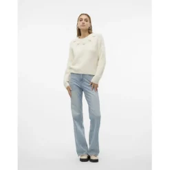 VERO MODA dame strik VMALETTA - Birch W. MELANGE