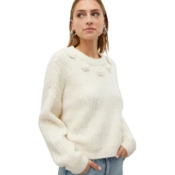 VERO MODA dame strik VMALETTA - Birch W. MELANGE