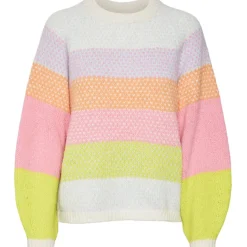 VERO MODA dame strik VMCRUZ - Birch W. SKYWAY/TANGERINE/SACHET/SULPHUR