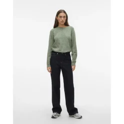 Vero Moda dame strik VMDOFFY - Rifle Green MELANGE