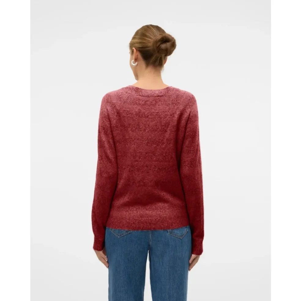 Vero Moda dame strik VMDOFFY - Syrah White Melange