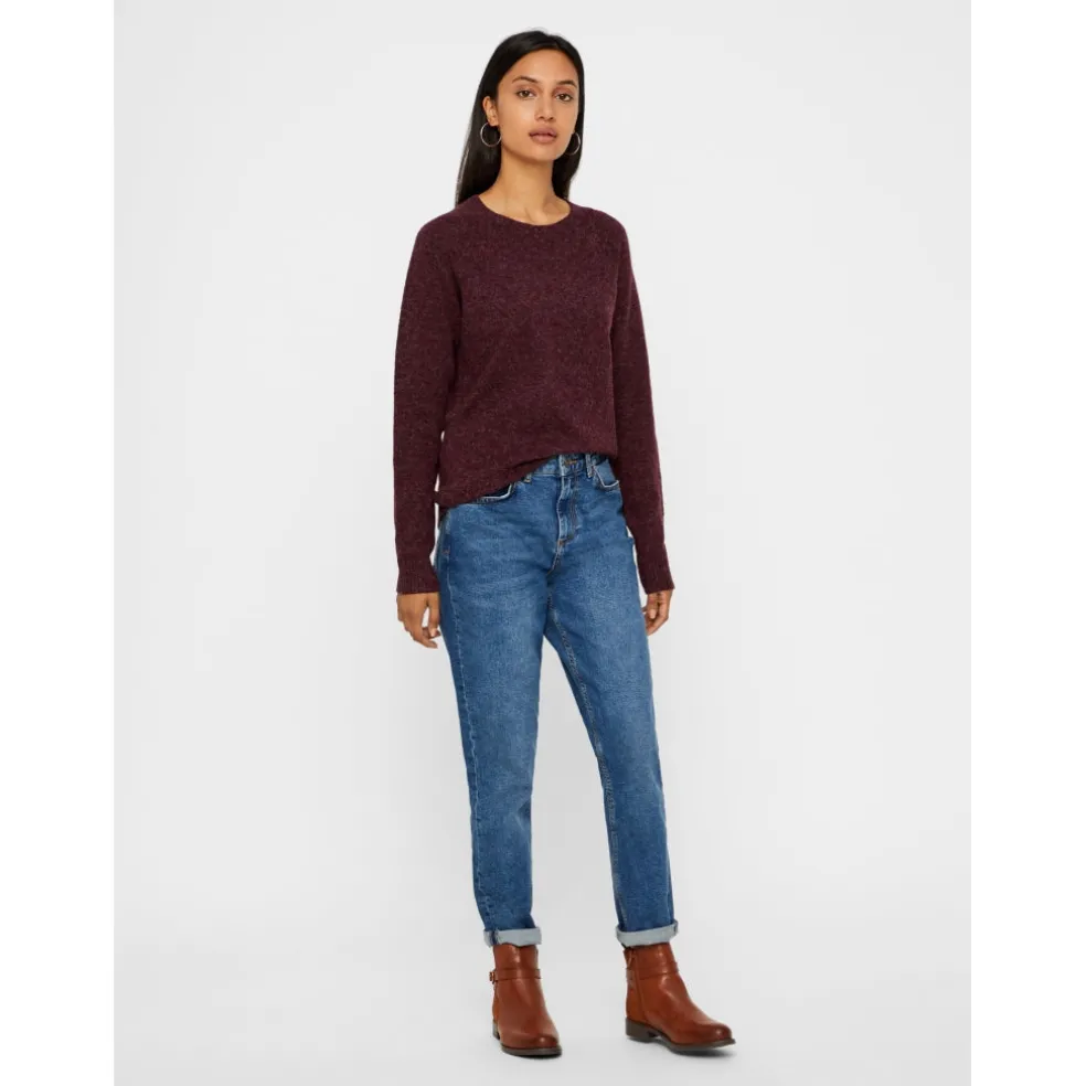 Vero Moda dame strik VMDOFFY - Winetasting Detail:MELANGE