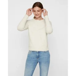 Vero Moda dame strik VMDOFFY - Birch Melange