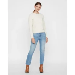 Vero Moda dame strik VMDOFFY - Birch Melange