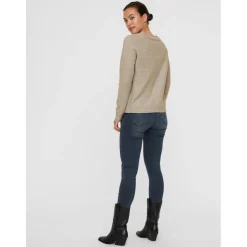 Vero Moda dame strik VMDOFFY - Sepia Tint Melange