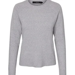 Vero Moda dame strik VMDOFFY - Light Grey Melange