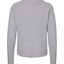 Vero Moda dame strik VMDOFFY - Light Grey Melange
