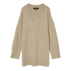 VERO MODA dame strik VMESTI - Silver Mink Melange