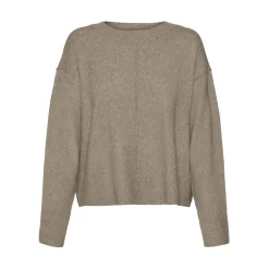 VERO MODA dame strik VMESTI - Silver Mink Melange