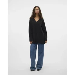 VERO MODA dame strik VMESTI - Black