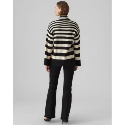 VERO MODA dame strik VMHERMOSA - Black W BIRCH