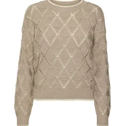 VERO MODA dame strik VMJULIAN - Moon Rock