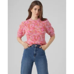 VERO MODA dame strik VMMADDI - Pastel Lavender W. CAYENNE AND GOLD FUSION