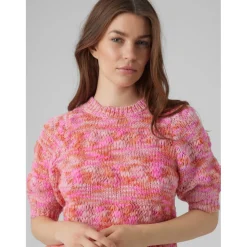 VERO MODA dame strik VMMADDI - Pastel Lavender W. CAYENNE AND GOLD FUSION