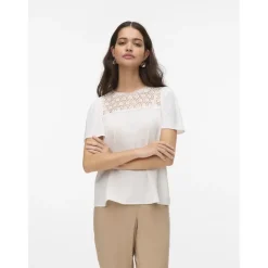 VERO MODA dame top VMALVA - Cloud Dancer