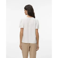 VERO MODA dame top VMALVA - Cloud Dancer