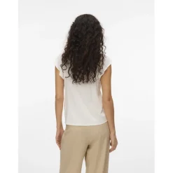 VERO MODA dame top VMBELLA - Snow white