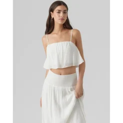 VERO MODA dame top VMFELICIA - Bright White