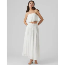 VERO MODA dame top VMFELICIA - Bright White