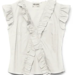 VERO MODA DAME TOP VMROXANNE - Snow white
