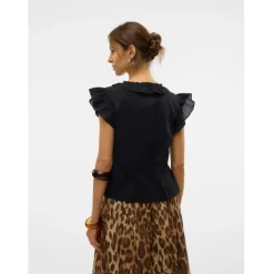 VERO MODA DAME TOP VMROXANNE - Black