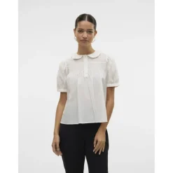 VERO MODA DAME TOP VMROXANNE - Snow white