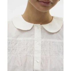 VERO MODA DAME TOP VMROXANNE - Snow white