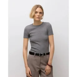VERO MODA DAME T-SHIRT AWIRWINA - Medium grey melange