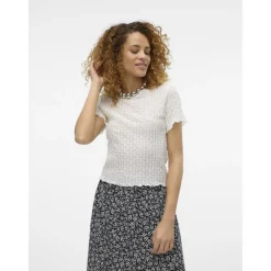 VERO MODA dame t-shirt VMSHELBY - Snow white