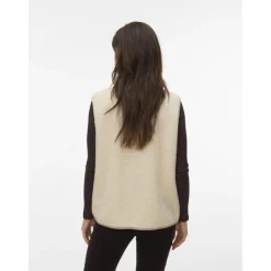 Vero Moda dame vest VMCLEO - Oatmeal