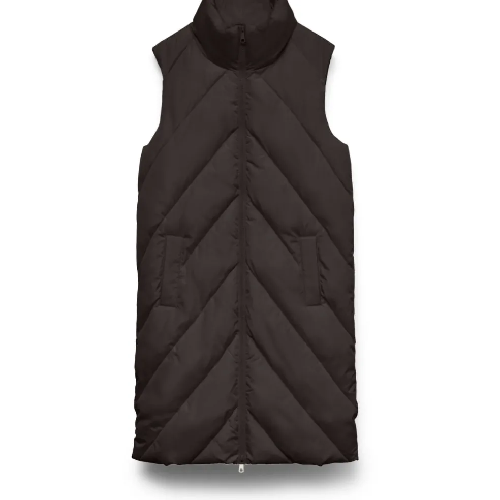 Vero Moda dame vest VMMILLAS - Chocolate Brown