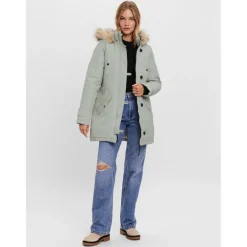 Vero Moda dame vinterjakke VMEXCURSIONEXPEDITION - Mineral Gray