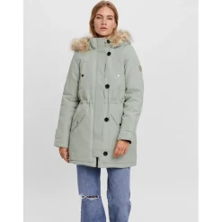 Vero Moda dame vinterjakke VMEXCURSIONEXPEDITION - Mineral Gray