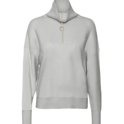 Vero Moda highneck VMSABA - Light Grey Melange