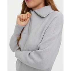 Vero Moda highneck VMSABA - Light Grey Melange